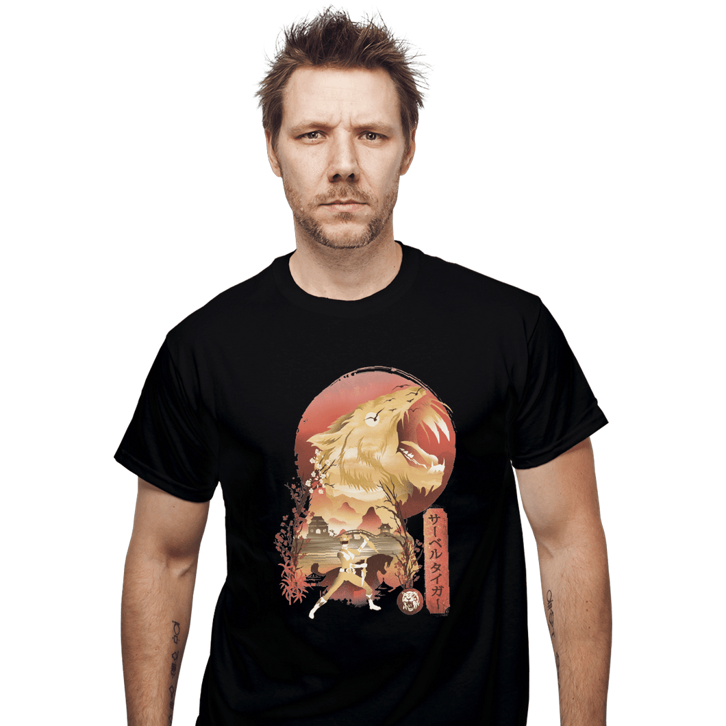 Shirts T-Shirts, Unisex / Small / Black Yellow Ranger Ukiyoe