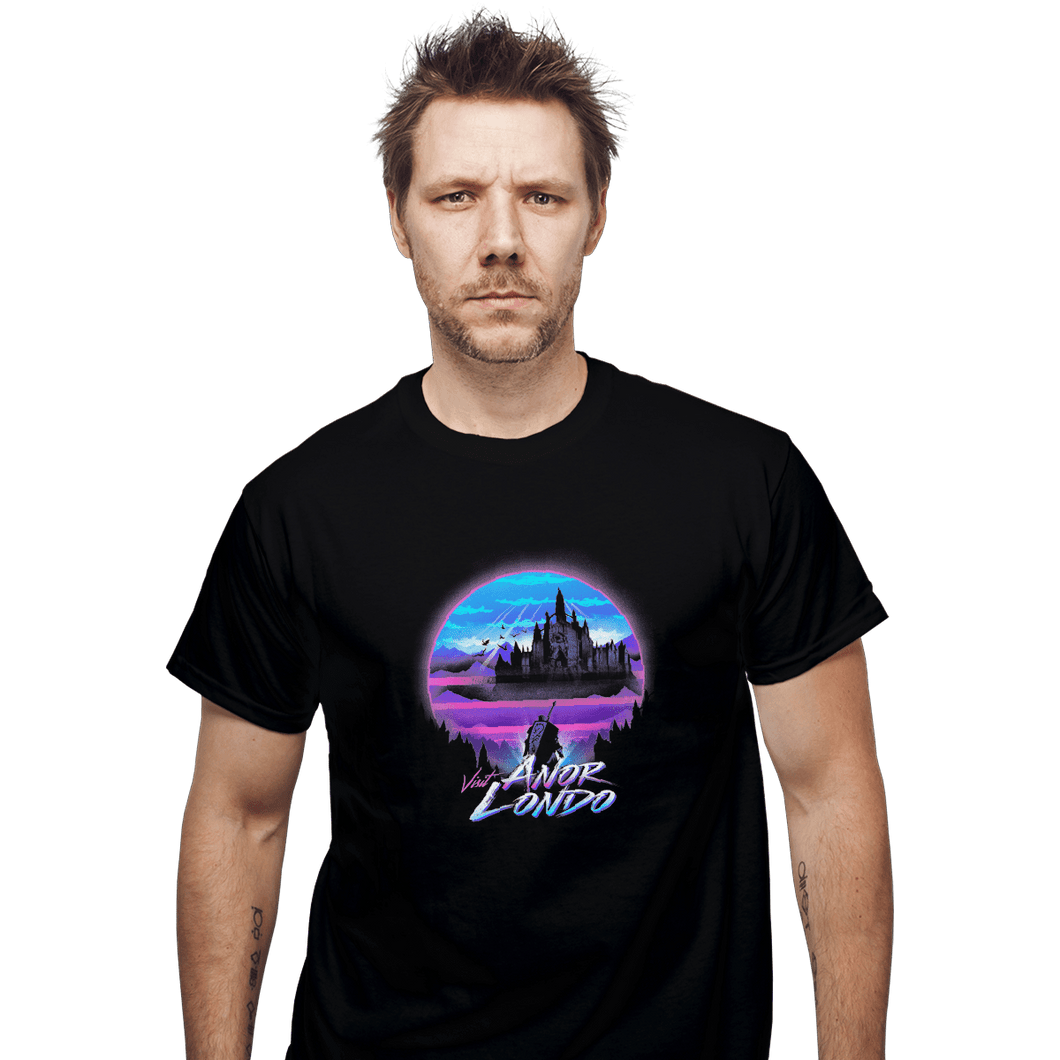 Shirts T-Shirts, Unisex / Small / Black Retrowave Darksouls