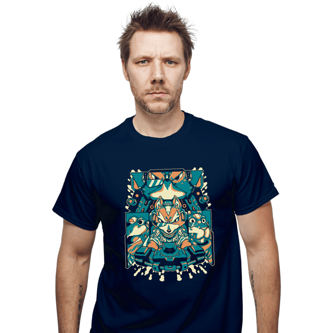 Daily_Deal_Shirts T-Shirts, Unisex / Small / Navy Fox Of The Stars