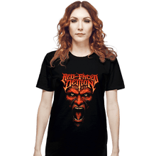 Load image into Gallery viewer, Shirts T-Shirts, Unisex / Small / Black Red Faced Devil
