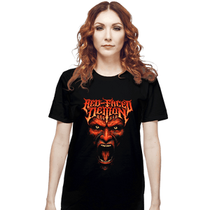 Shirts T-Shirts, Unisex / Small / Black Red Faced Devil