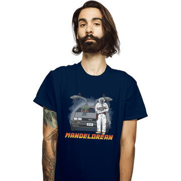 Shirts T-Shirts, Unisex / Small / Navy Mandelorean