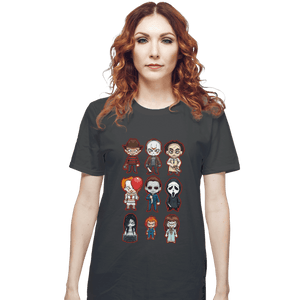 Daily_Deal_Shirts T-Shirts, Unisex / Small / Charcoal Chibi Horror