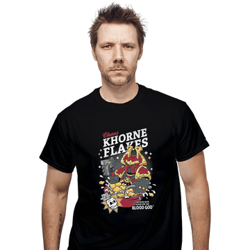 Shirts T-Shirts, Unisex / Small / Black Chaos Khorne Flakes