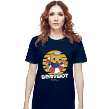 Load image into Gallery viewer, Shirts T-Shirts, Unisex / Small / Navy Servbot Summer
