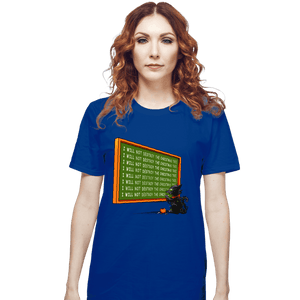 Daily_Deal_Shirts T-Shirts, Unisex / Small / Royal Blue I Will Not Destroy