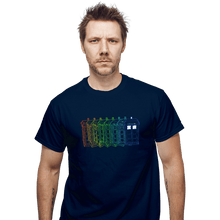 Load image into Gallery viewer, Secret_Shirts T-Shirts, Unisex / Small / Navy Tardis Trail
