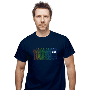 Secret_Shirts T-Shirts, Unisex / Small / Navy Tardis Trail