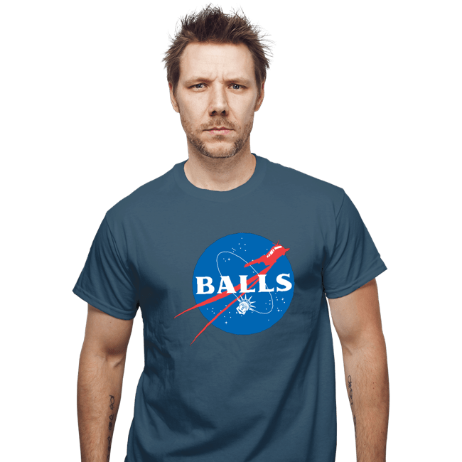 Secret_Shirts T-Shirts, Unisex / Small / Indigo Blue Balls