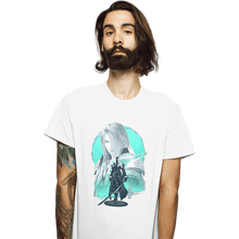 Load image into Gallery viewer, Daily_Deal_Shirts T-Shirts, Unisex / Small / White Silver-Haired SOLDIER
