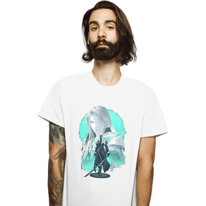 Daily_Deal_Shirts T-Shirts, Unisex / Small / White Silver-Haired SOLDIER