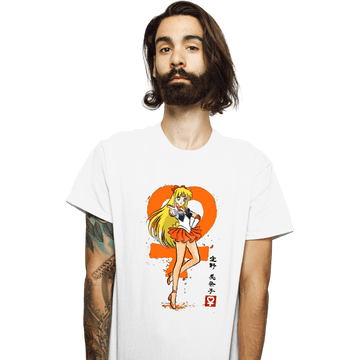 Daily_Deal_Shirts T-Shirts, Unisex / Small / White Venus Sumi-e