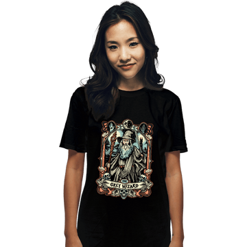 Daily_Deal_Shirts T-Shirts, Unisex / Small / Black The Grey Wizard Crest