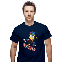 Load image into Gallery viewer, Daily_Deal_Shirts T-Shirts, Unisex / Small / Navy Bart To The Future
