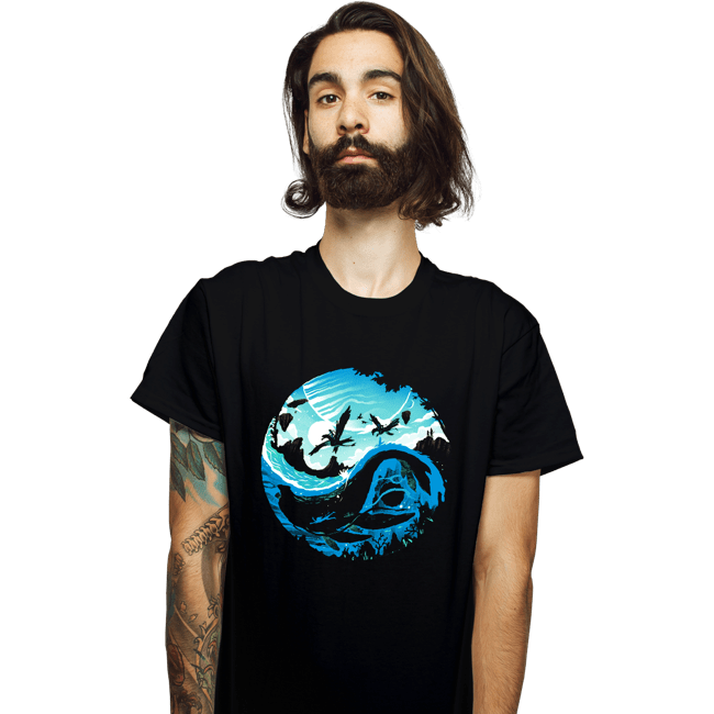 Daily_Deal_Shirts T-Shirts, Unisex / Small / Black Yin Yang Of Water
