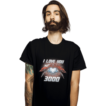Shirts T-Shirts, Unisex / Small / Black I Love You 3000