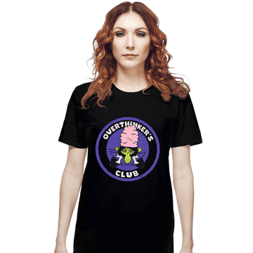 Secret_Shirts T-Shirts, Unisex / Small / Black Over Thinker's Thinking Club