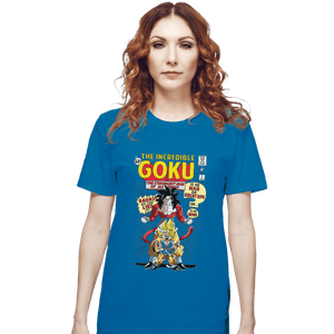 Shirts T-Shirts, Unisex / Small / Sapphire The Incredible Goku