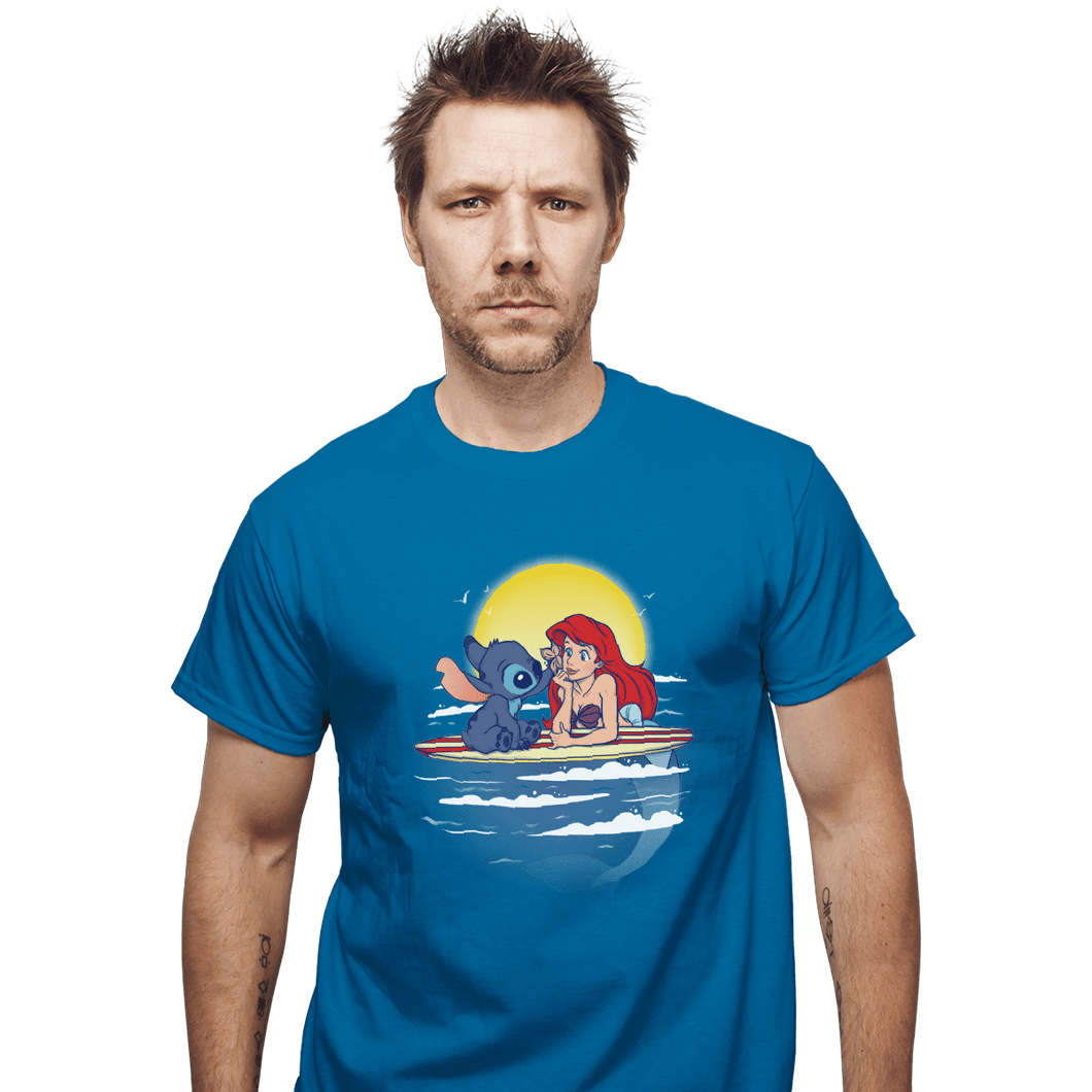 Shirts T-Shirts, Unisex / Small / Sapphire Aloha Mermaid