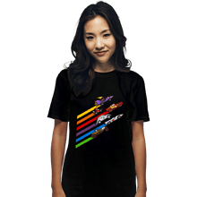 Load image into Gallery viewer, Daily_Deal_Shirts T-Shirts, Unisex / Small / Black Racing Streaks
