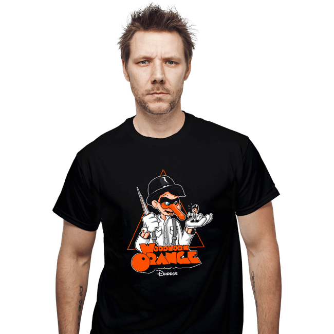 Secret_Shirts T-Shirts, Unisex / Small / Black Woodwork Orange