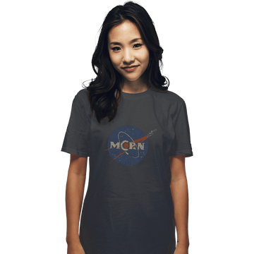 Shirts T-Shirts, Unisex / Small / Charcoal Martian Navy