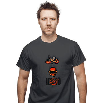 Shirts T-Shirts, Unisex / Small / Charcoal Neo Johto