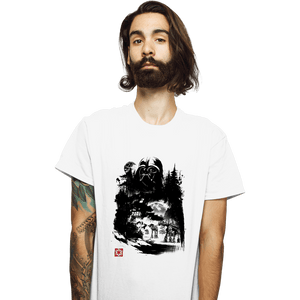 Daily_Deal_Shirts T-Shirts, Unisex / Small / White Dark Lord In The Snow Planet Sumi-e