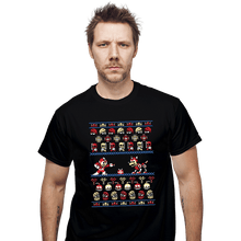 Load image into Gallery viewer, Shirts T-Shirts, Unisex / Small / Black Christmas Man
