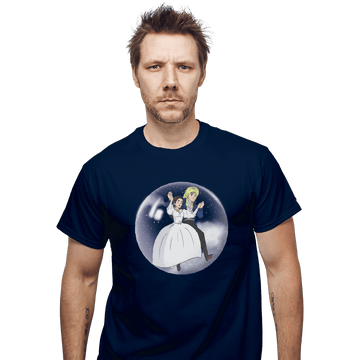 Shirts T-Shirts, Unisex / Small / Navy Fly In A Bubble