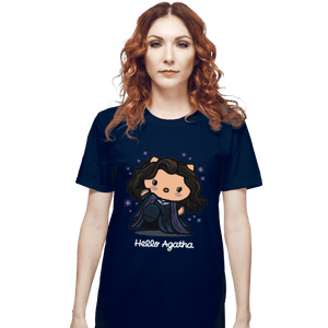 Shirts T-Shirts, Unisex / Small / Navy Hello Agatha