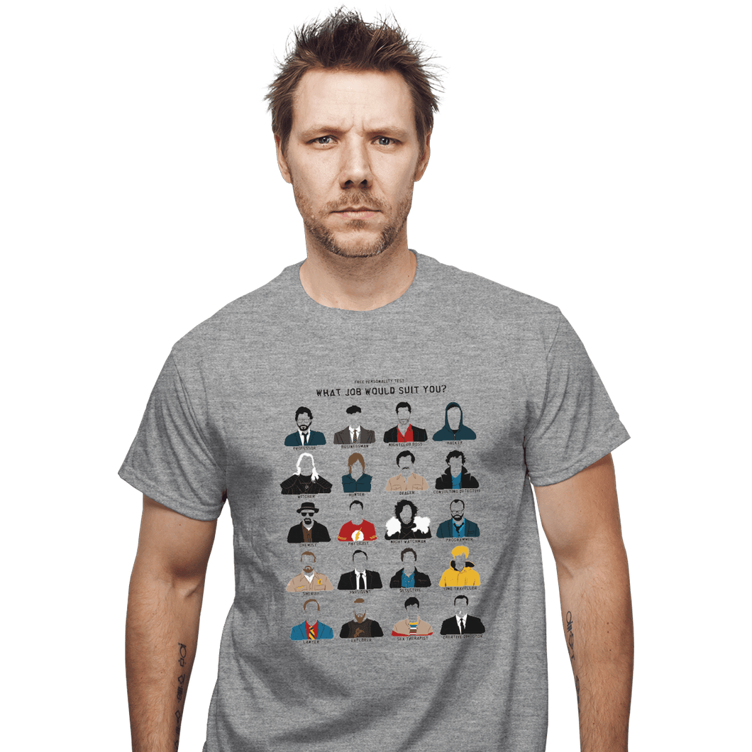 Shirts T-Shirts, Unisex / Small / Sports Grey Free Personality Test
