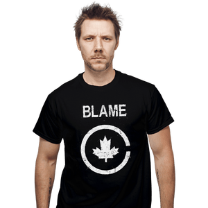 Shirts T-Shirts, Unisex / Small / Black Blame Canada