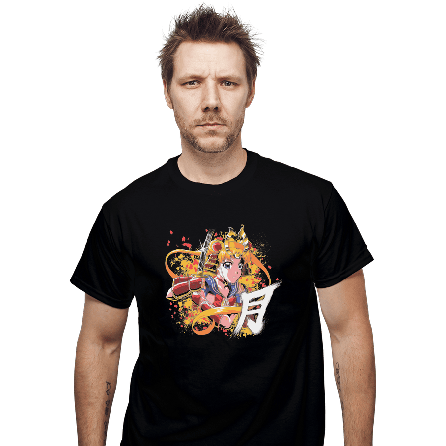 Shirts T-Shirts, Unisex / Small / Black Samurai Moon