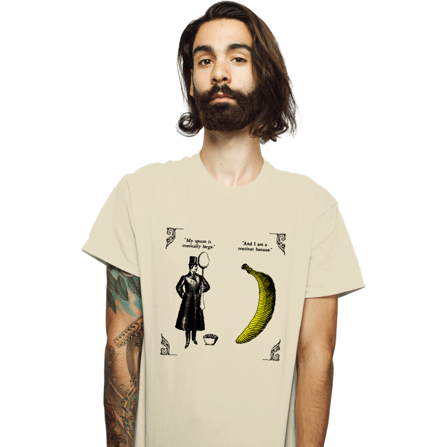 Shirts T-Shirts, Unisex / Small / Natural The Olde Joke Of A Big Spoon And A Banana