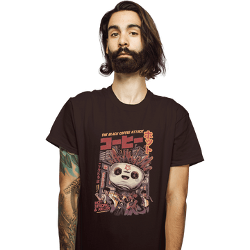Shirts T-Shirts, Unisex / Small / Dark Chocolate Black Coffee Attack