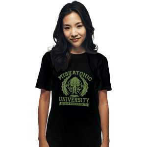 Shirts T-Shirts, Unisex / Small / Black Miskatonic University