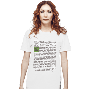 Shirts T-Shirts, Unisex / Small / White Sherwood Forest
