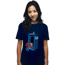 Load image into Gallery viewer, Shirts T-Shirts, Unisex / Small / Navy Back To 8 Bits
