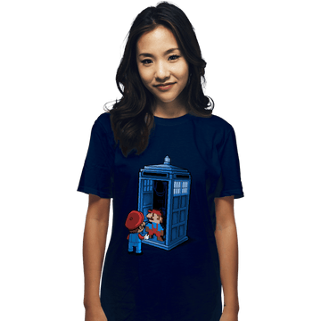 Shirts T-Shirts, Unisex / Small / Navy Back To 8 Bits