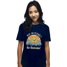 Load image into Gallery viewer, Shirts T-Shirts, Unisex / Small / Navy No Internet! Go Outside!
