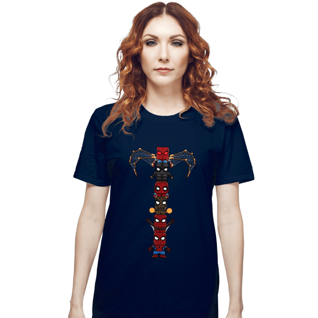 Daily_Deal_Shirts T-Shirts, Unisex / Small / Navy Totem Of Spiders