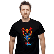 Load image into Gallery viewer, Shirts T-Shirts, Unisex / Small / Black Neptune Splash
