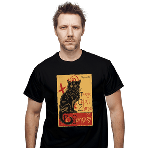 Shirts T-Shirts, Unisex / Small / Black Chat Zombi