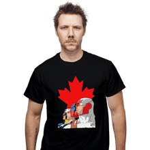 Load image into Gallery viewer, Shirts T-Shirts, Unisex / Small / Black Captain Canuck And Team Canada
