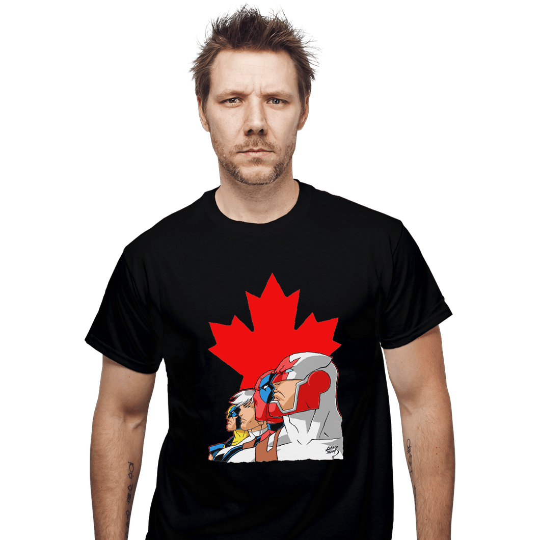 Shirts T-Shirts, Unisex / Small / Black Captain Canuck And Team Canada