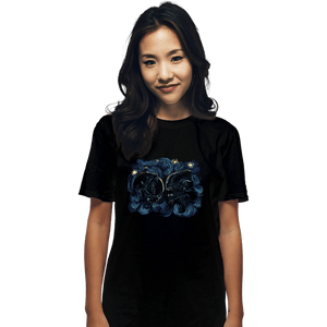 Secret_Shirts T-Shirts, Unisex / Small / Black Starry Alien