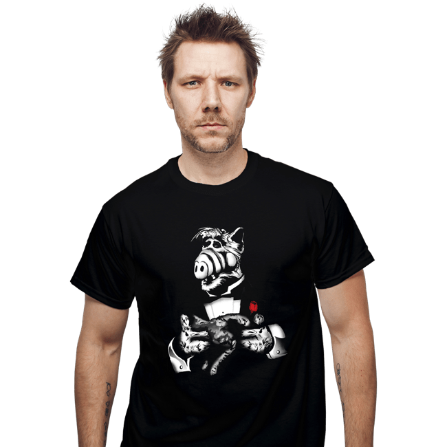 Shirts T-Shirts, Unisex / Small / Black Cat Father