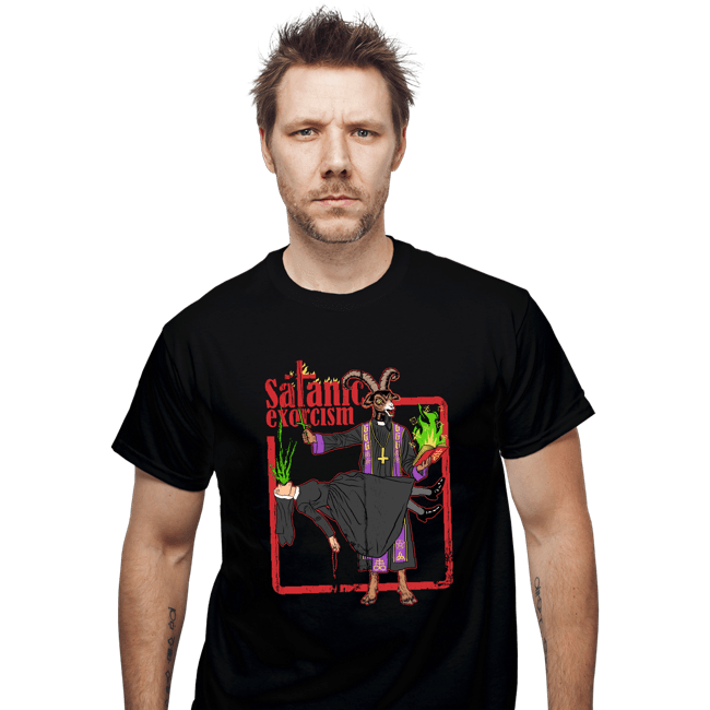 Shirts T-Shirts, Unisex / Small / Black Satanic Exorcism