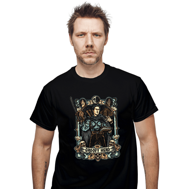 Daily_Deal_Shirts T-Shirts, Unisex / Small / Black The Groovy Hero